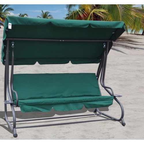 Huśtawka Ogrodowa Rozkładana 8011 Zielona Huśtawka Ogrodowa Rozkładana 8011 Zielona